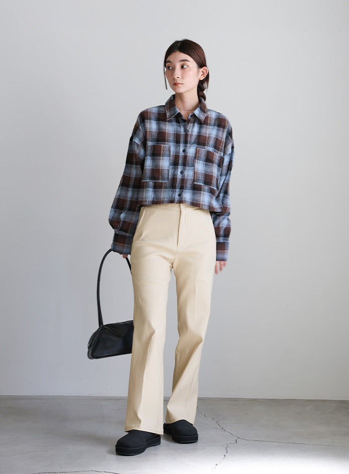 【PREMIUM PANTS】ストレッチフレアパンツ【SALE】
