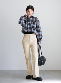 【PREMIUM PANTS】ストレッチフレアパンツ【SALE】