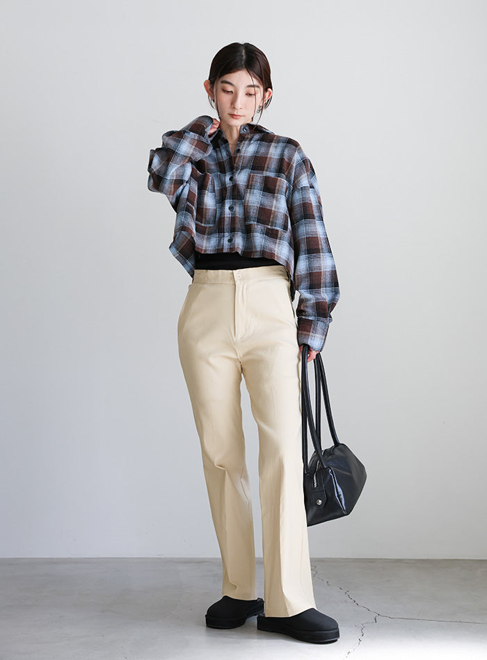【PREMIUM PANTS】ストレッチフレアパンツ【SALE】