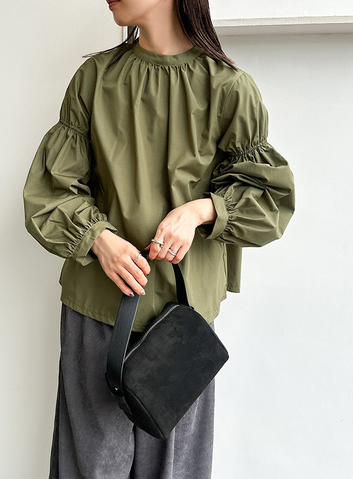 ボリュームギャザースリーブブラウス【by SON】 – SELECT MOCA