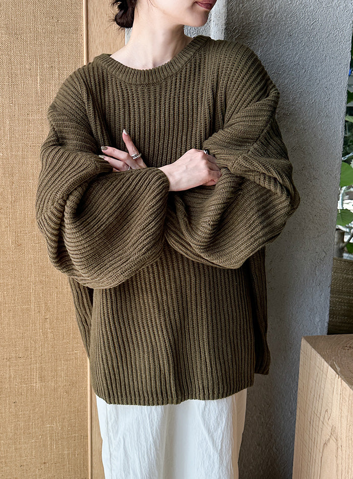 【サイズ展開あり】ルーズボリュームオーバーニット【by SON】