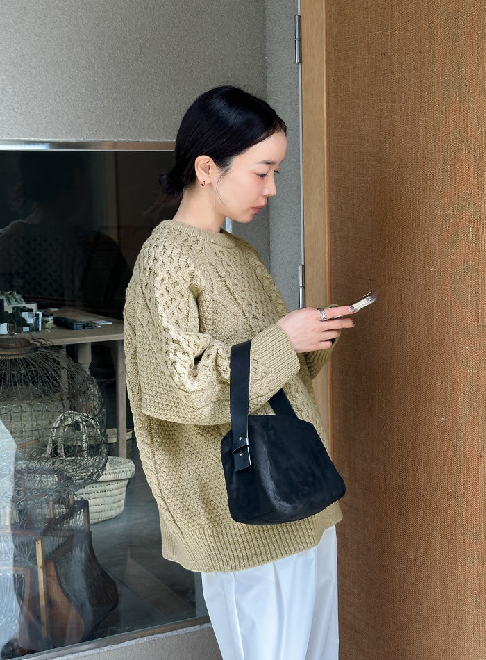 ケーブルニット / ヴィンテージ サイズ展開あり】ヴィンテージライクケーブルニット【by SON