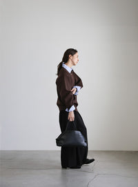 シャツカラードッキングニット