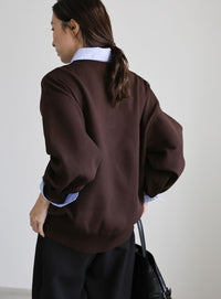 シャツカラードッキングニット