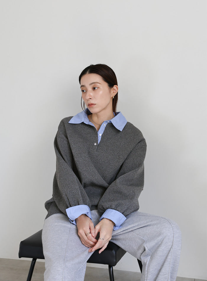 シャツカラードッキングニット – SELECT MOCA