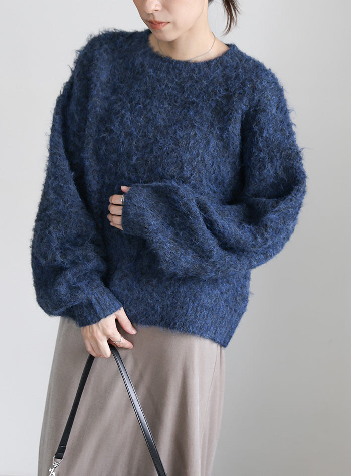 ボリュームシャギークルーネックニット – SELECT MOCA