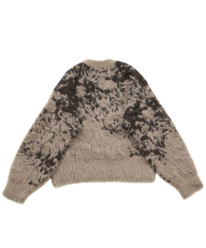 ニュアンスフェザーデザインニット