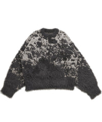 ニュアンスフェザーデザインニット