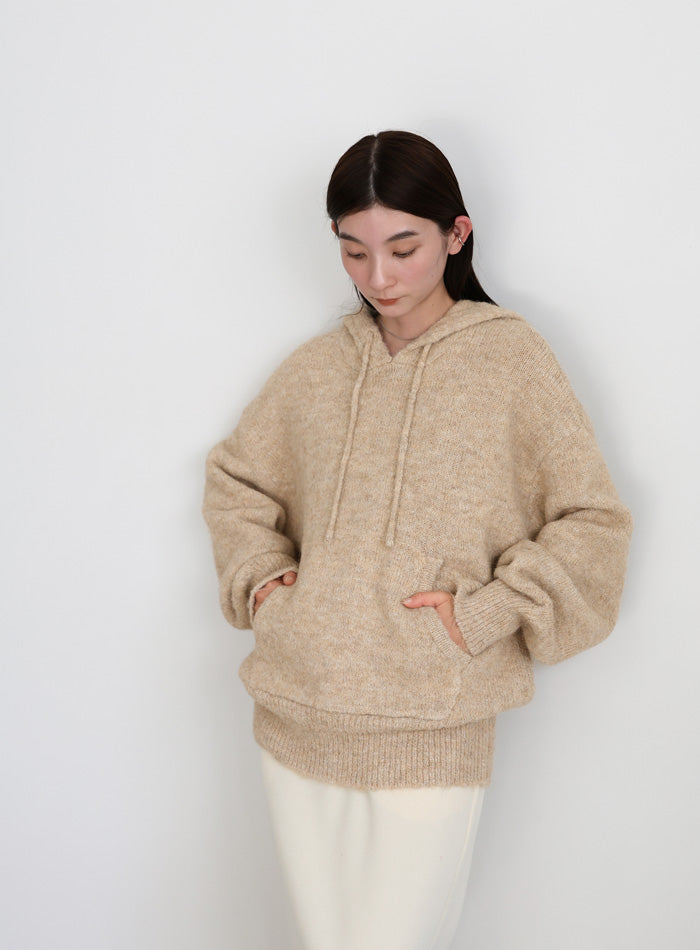 ルーズフーディーニット