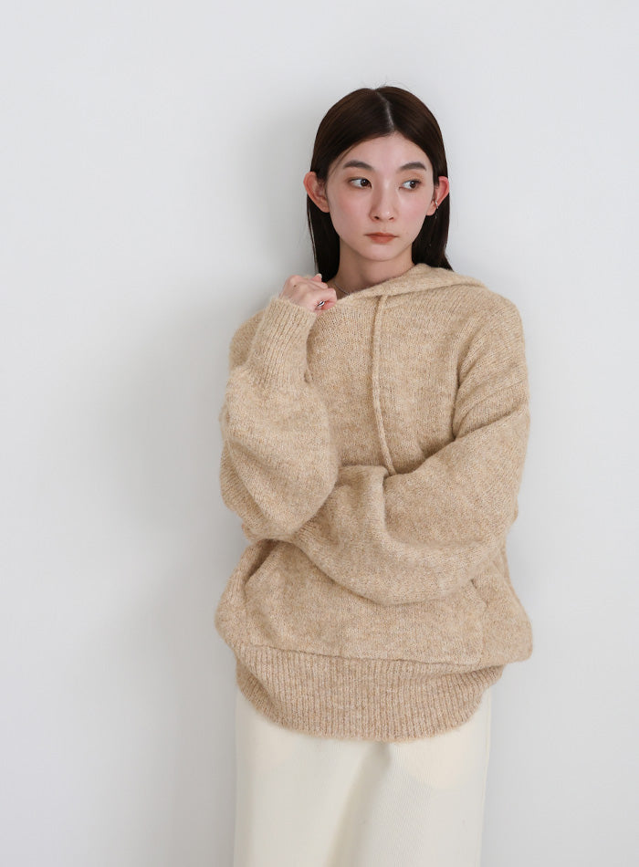 ルーズフーディーニット