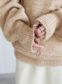 ルーズフーディーニット