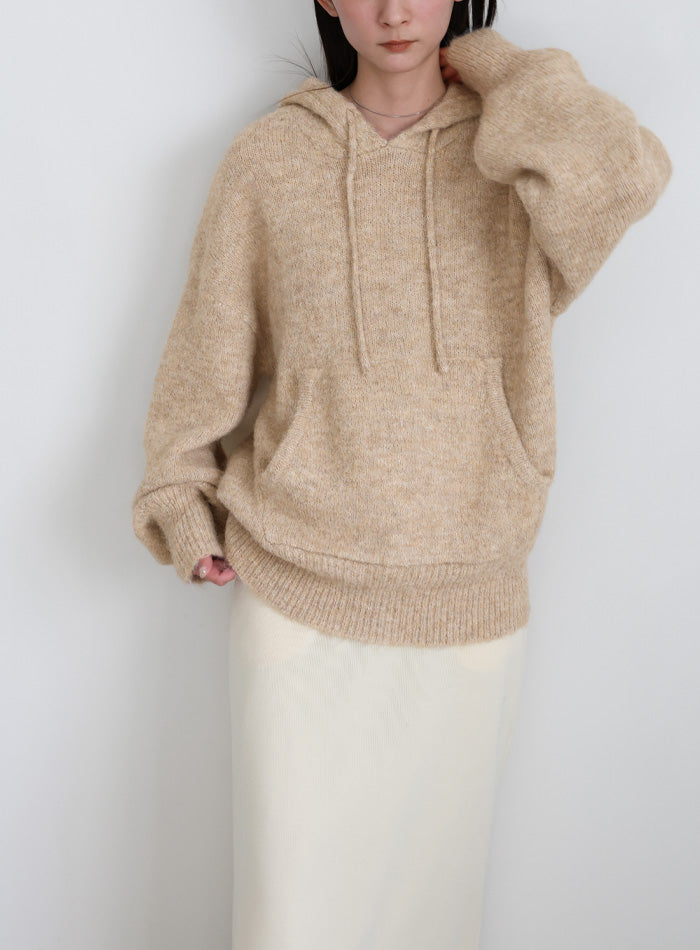 ルーズフーディーニット