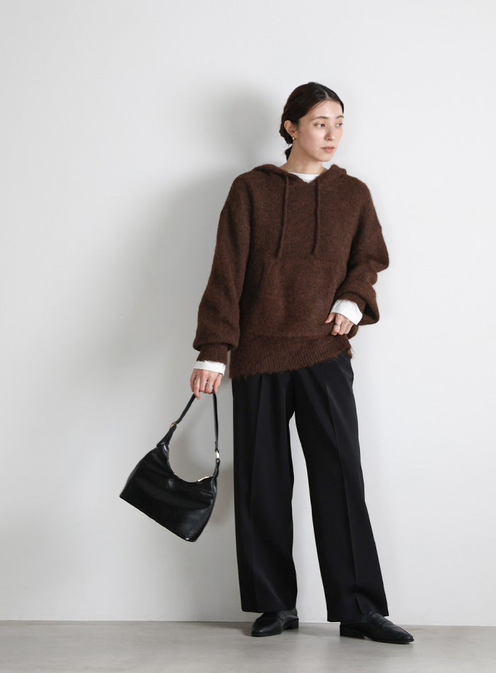 ルーズフーディーニット