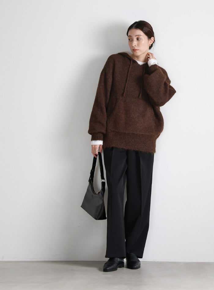 ルーズフーディーニット