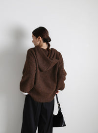 ルーズフーディーニット