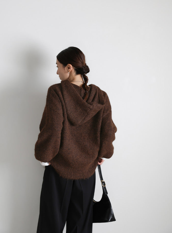 ルーズフーディーニット