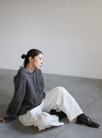 ルーズフーディーニット