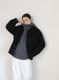 ルーズフーディーニット