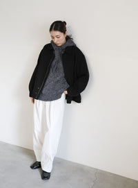 ルーズフーディーニット