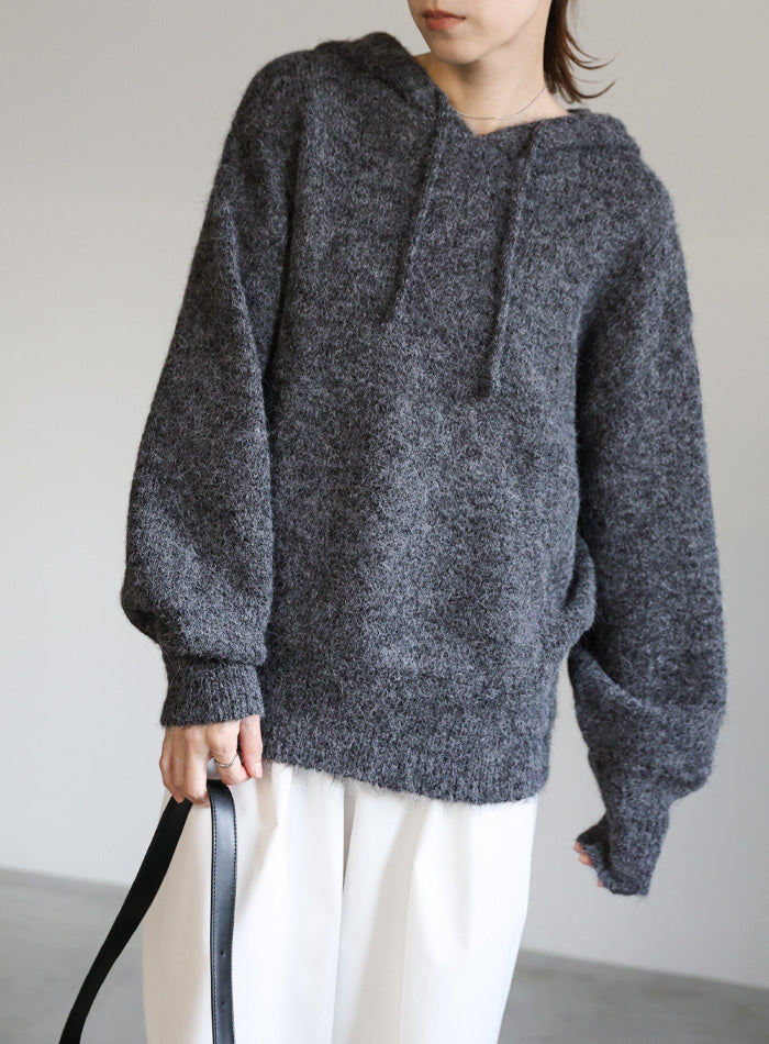 ルーズフーディーニット