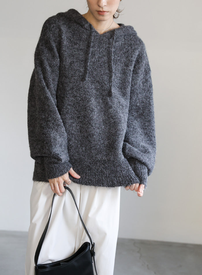 ルーズフーディーニット