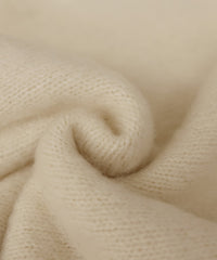 ウールタッチヘンリーネックオーバーニット