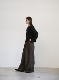 レイヤードデザインニット