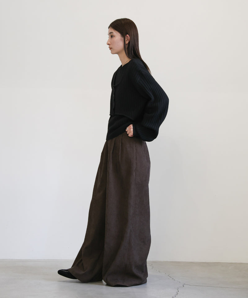 レイヤードデザインニット