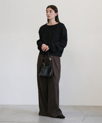 レイヤードデザインニット