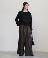 レイヤードデザインニット