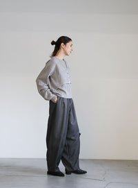 レイヤードデザインニット