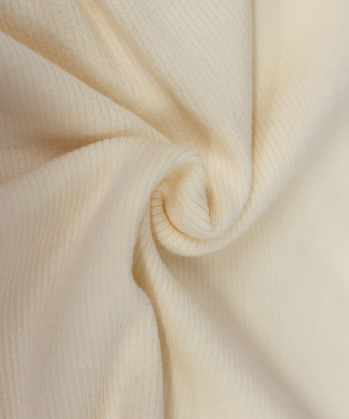 レイヤードスリーブヘンリーネックニット