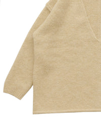 アウトリンキングVネックオーバーニット