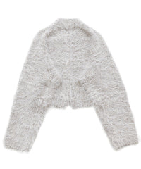 ミックスシャギーショートニット