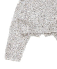 ミックスシャギーショートニット