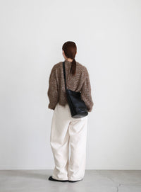 ミックスシャギーショートニット