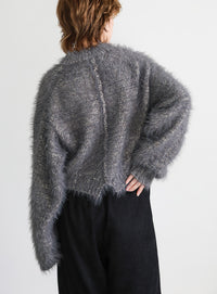 ミックスシャギーショートニット