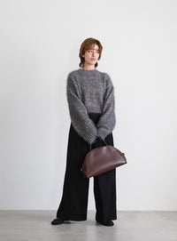 ミックスシャギーショートニット