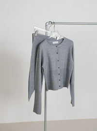 ニットスカーフセットカーディガン