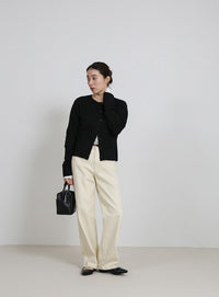 ニットスカーフセットカーディガン