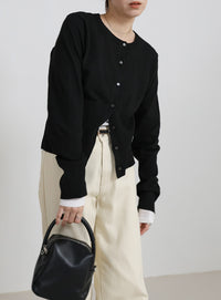 ニットスカーフセットカーディガン