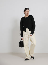 ニットスカーフセットカーディガン