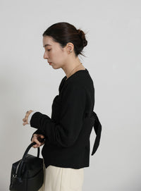 ニットスカーフセットカーディガン