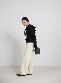 ニットスカーフセットカーディガン