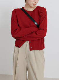 ニットスカーフセットカーディガン