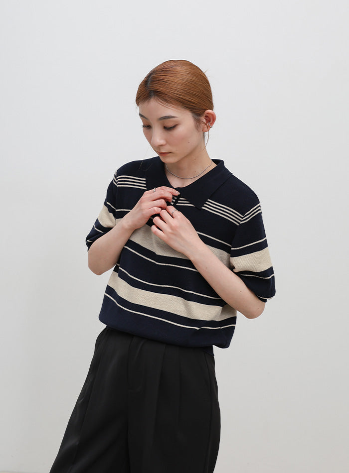 【新品未使用】babaco CHECKBOARDPATTERENED ニットポロ babaco online shop｜ババコ オフィシャルオンラインストア