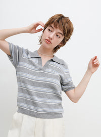 ボーダースキッパーポロニット