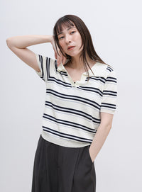 ボーダースキッパーポロニット