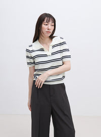 ボーダースキッパーポロニット