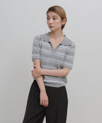 ボーダースキッパーポロニット